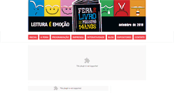 Desktop Screenshot of feiradolivrodemossoro.com.br
